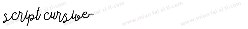 script cursive字体转换